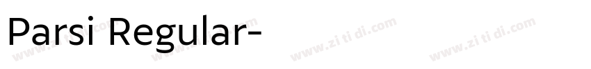 Parsi Regular字体转换